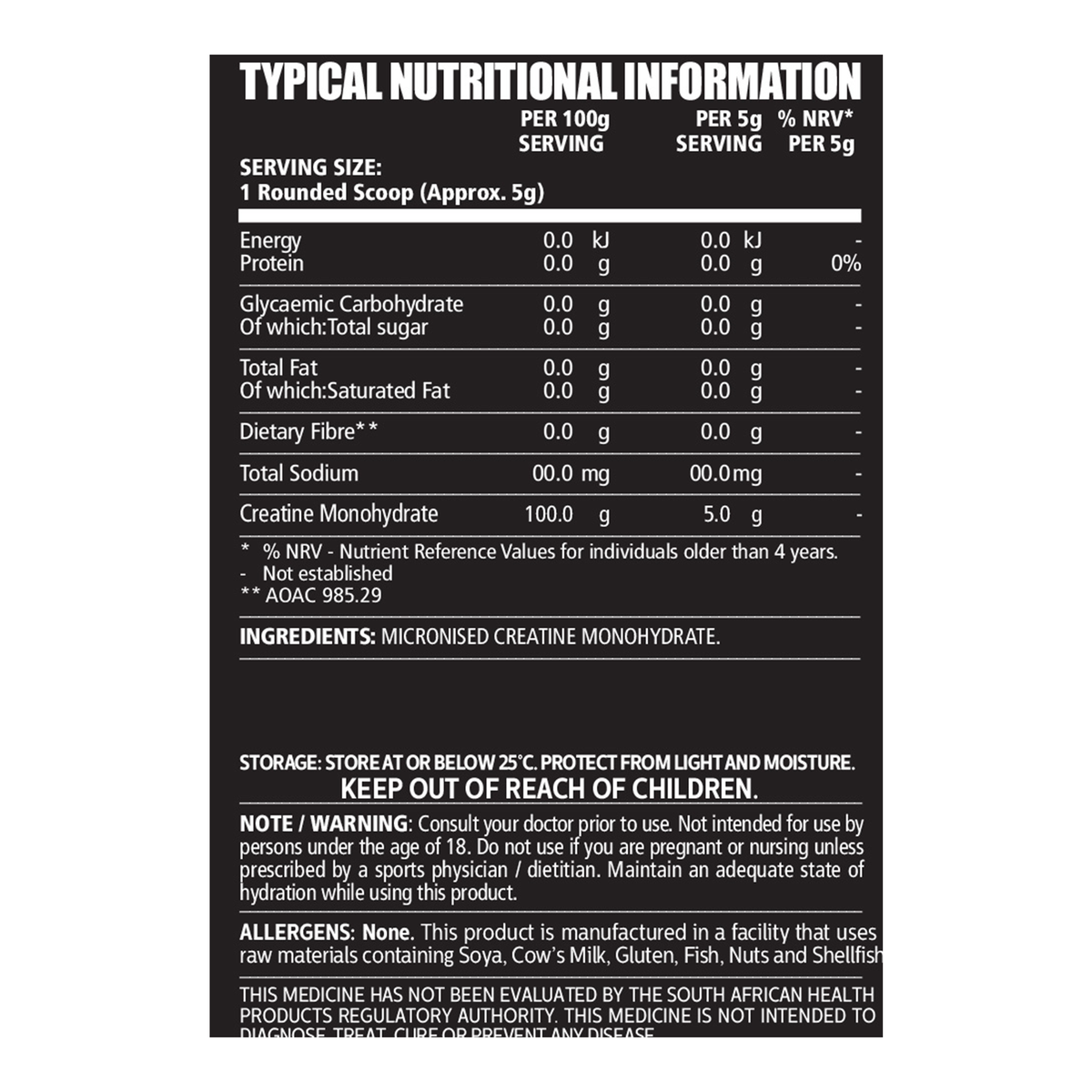 NPL Creatine monohydrate 500g
