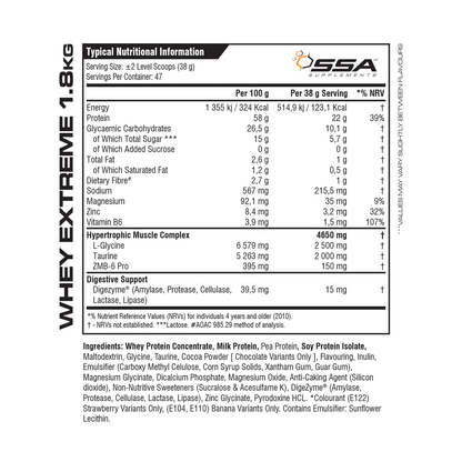 SSA Whey Extreme 1.8kg