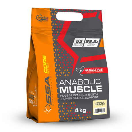 SSA Supplements Anabolic Muscle Stack 4kg Vanilla Cream Bag