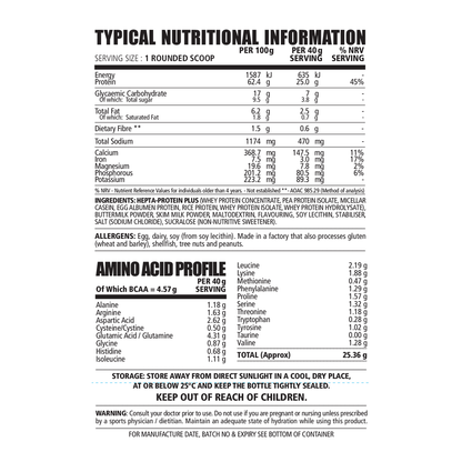 NPL Platinum Whey + Vanilla Bean 2kg